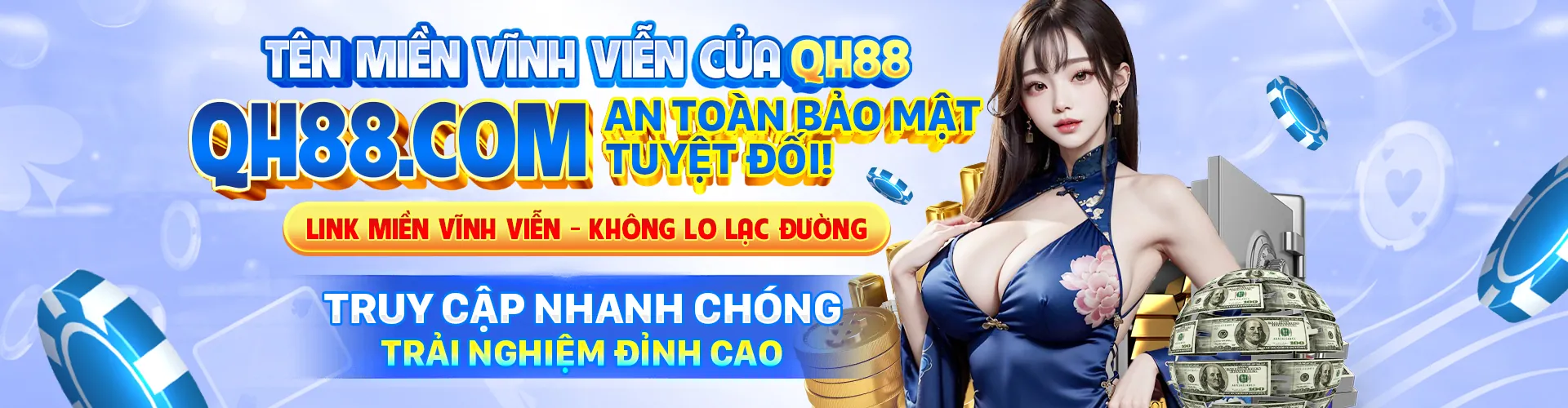 Bàn chơi Baccarat trực tuyến với các lá bài và chip vàng tại 6789eu đăng nhập
